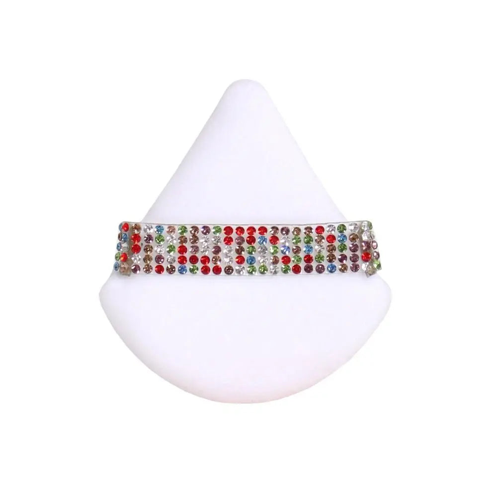 Diamond Triangle Powder Puff Sponge Velvet Triangle Powder Puff Facial Beauty Soft Smooth Face Makeup Tool Makeup Sponge