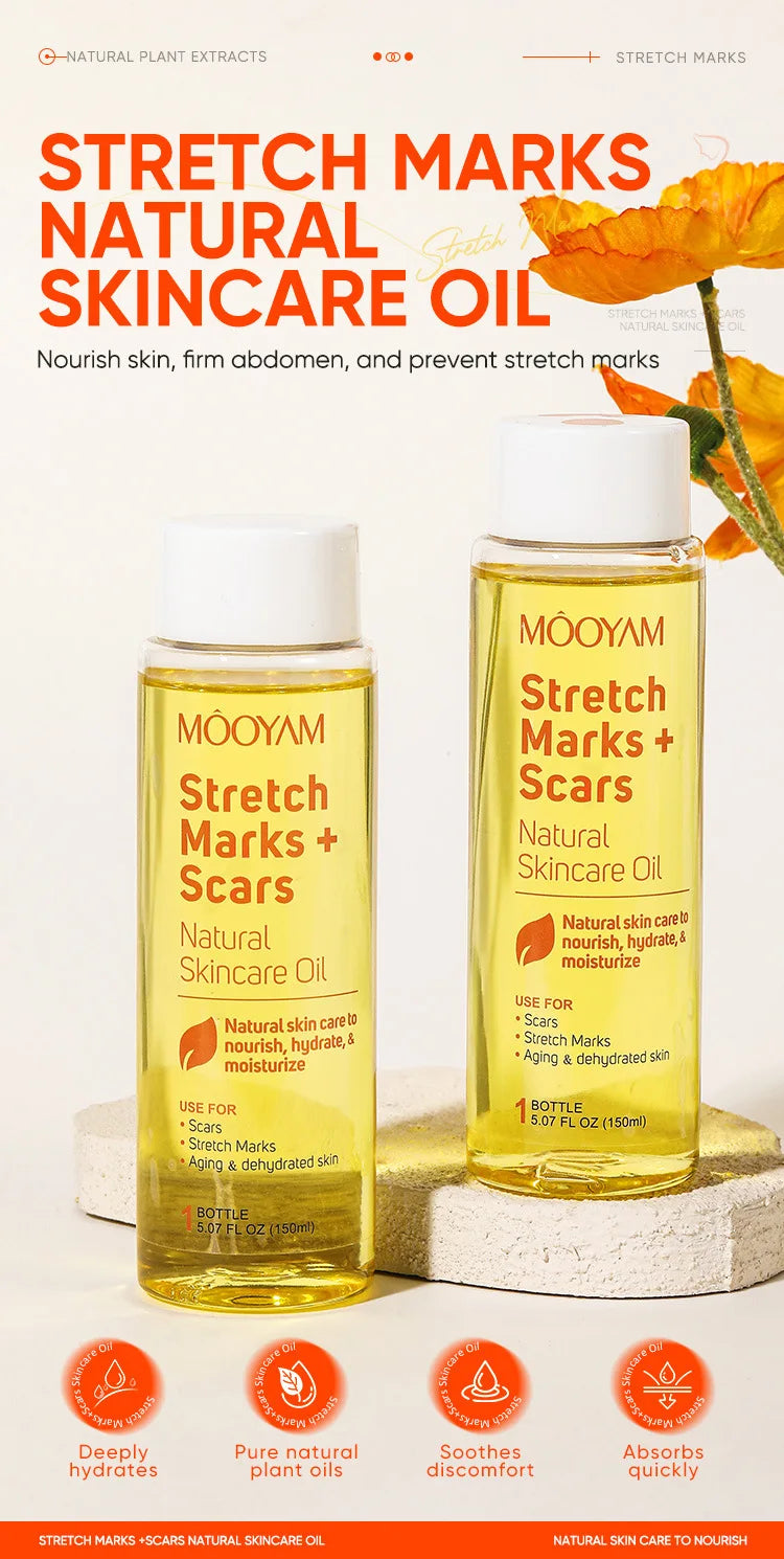 150ml Vitamin E Skin Care Oil Remove Pregnancy Stretch Marks Postpartum Care Elastic Skin Firming Collagen Body Care Oil