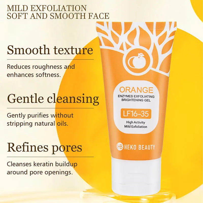 Lf16-35 Orange Exfoliating Gel Gently Cleans Pores Smooth Texture That Reduces Roughness Exfoliates  High Activity Brighten Skin