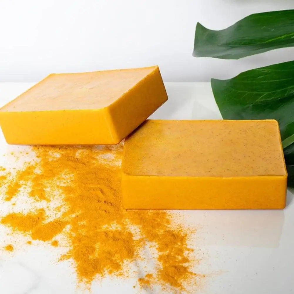 1/3/5Pcs Turmeric Kojic Acid Handmade Soap Scrub for Exfoliation, Moisturizing, Deep Cleansing, Spot Removal, Acne Removal