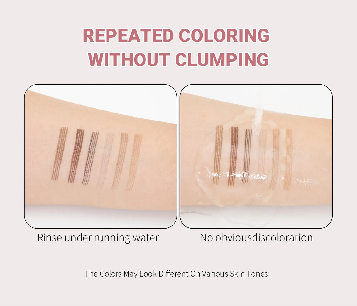 Four Claw Liquid Eyebrow Pen Waterproof Sweatproof Long Lasting 3D Wild Brow Microblading Makeup for Beginners