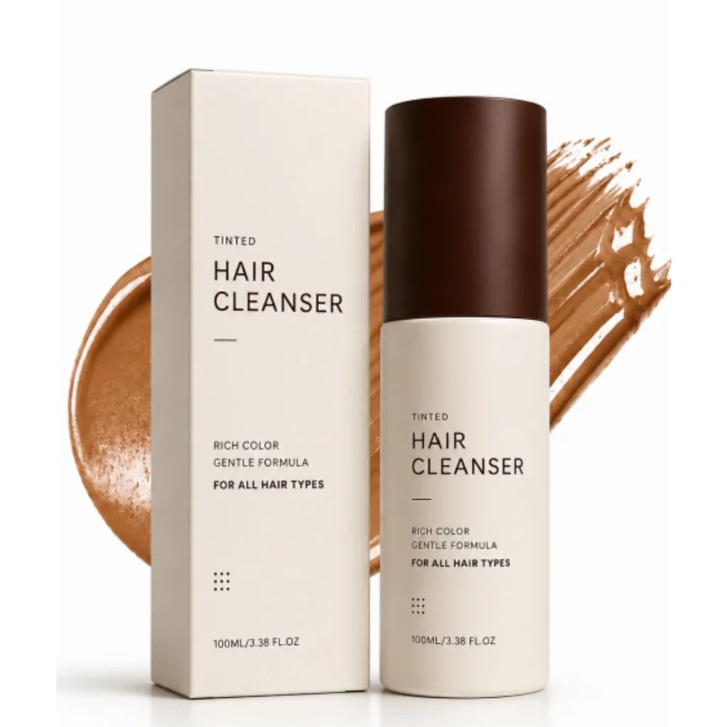 3 In 1 Semi‑Permanent Hair Color Shampoo,Long Lasting Home Hair Coloring Mess‑Free Gray Hair Solution Mild Botanical Dye Shampoo