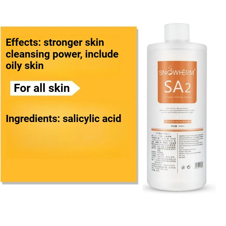 400ml AS1 SA2 AO3 Aqua Peel Solution for Facial Machine Skin Deep Cleaning with Replenish Water & Exfoliating Face Serum
