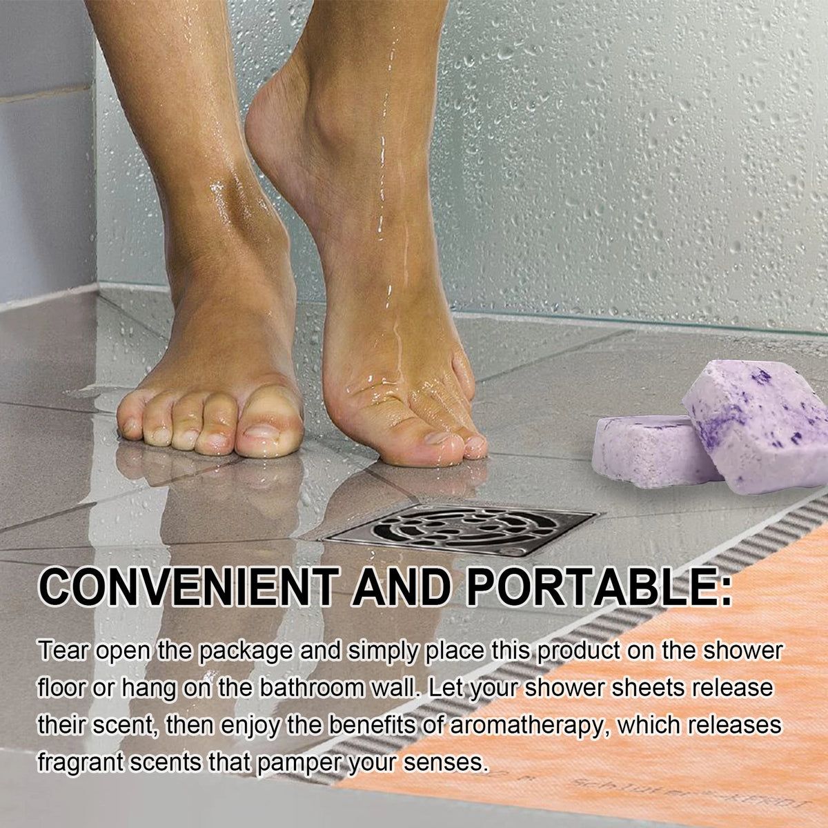 Shower Steamers Set Shower Steamers Aromatherapy Spa Kit Household Self Care Relaxation Lavender Shower Bath Treats Moisturizing