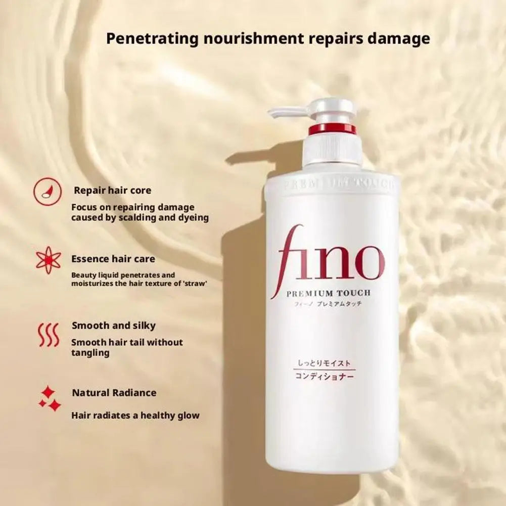 Japan Fino Original Softness Improvement Hair Conditioner -Silver Diamond Hair Mask-Oil Control Fluffiness Improvement Shampoo