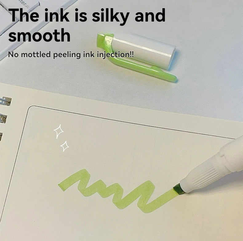 5/15PC Fluorescent Pen Set Student Marking Stroke Key Marking Pen High Beauty Color Handbook Pen Batch