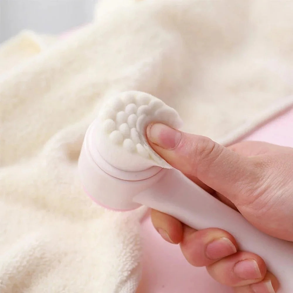 3D Double‑Sided Silicone Facial Cleansing Brush Soft Bristles Face Washing Tool Gentle Skin Exfoliator Massager For Pore Clean