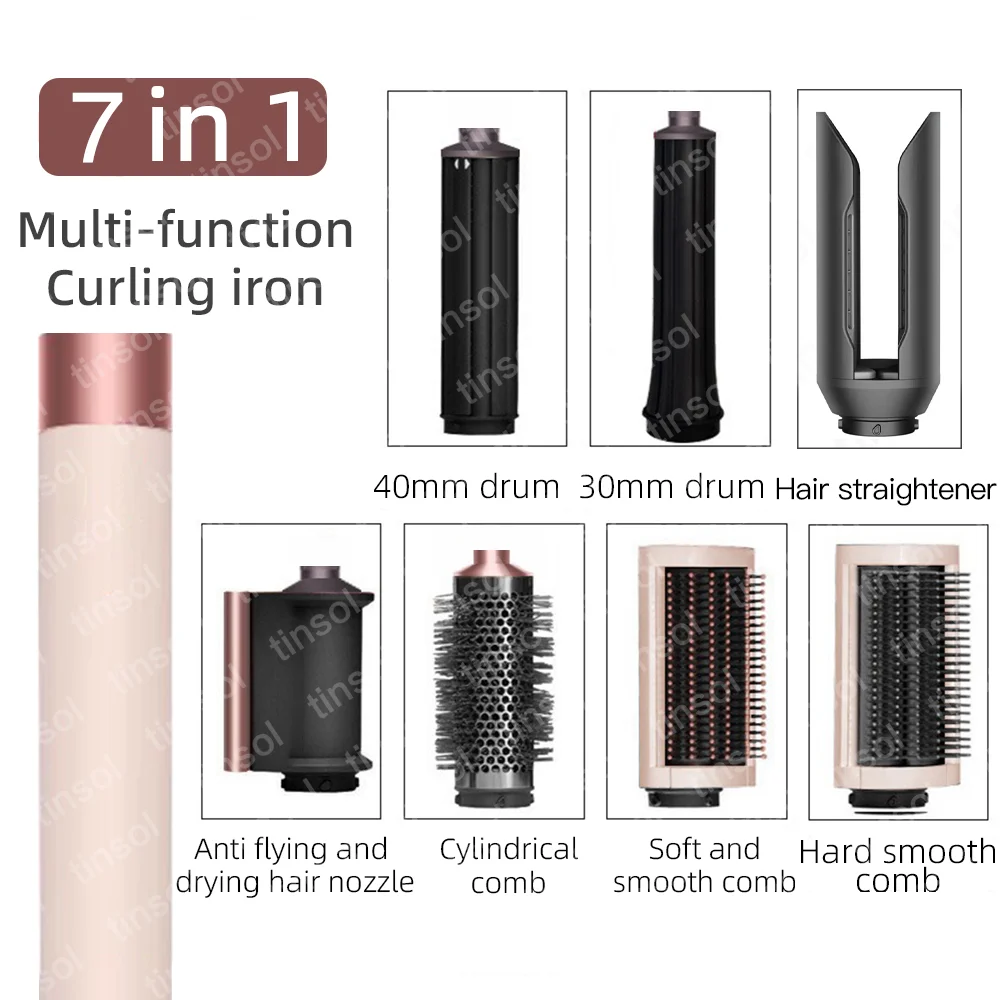 6-in-1 multifunctional hair styler, 110,000 RPM high-speed hair care, ionic hair dryer, quick drying, automatic curling set