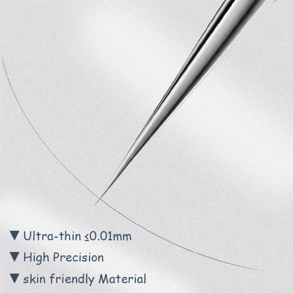 Stainless Steel Tweezers, Facial Blackhead Remover Set - 3-Piece Set With Storage Box, Ultra-Sharp, Cleans Facial Pores