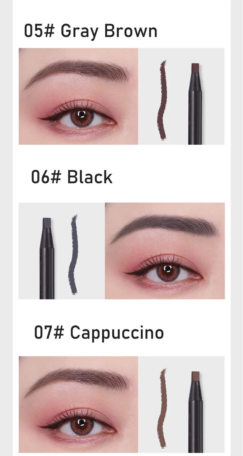 1pcs Long-lasting Waterproof Eyebrow Pencil Off with Brush Microblading Permanent Makeup Tools Pull Cord Peel-off Brow Pencil