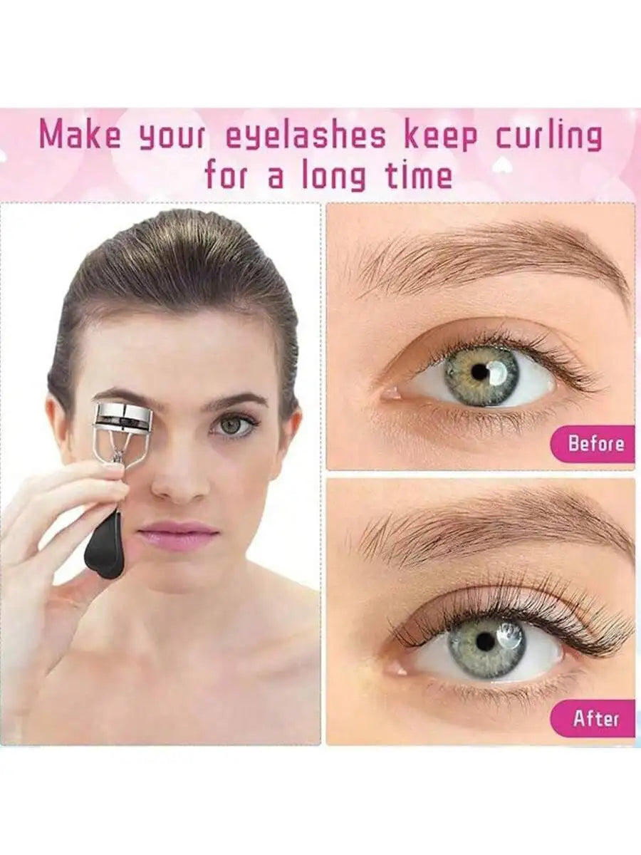11-In-1 Eyelash Grooming Kit, Includes Eyelash Curler With Comb Separator, Eyelash Wand, Eyebrow Brush, 4 Silicone Refill Pads