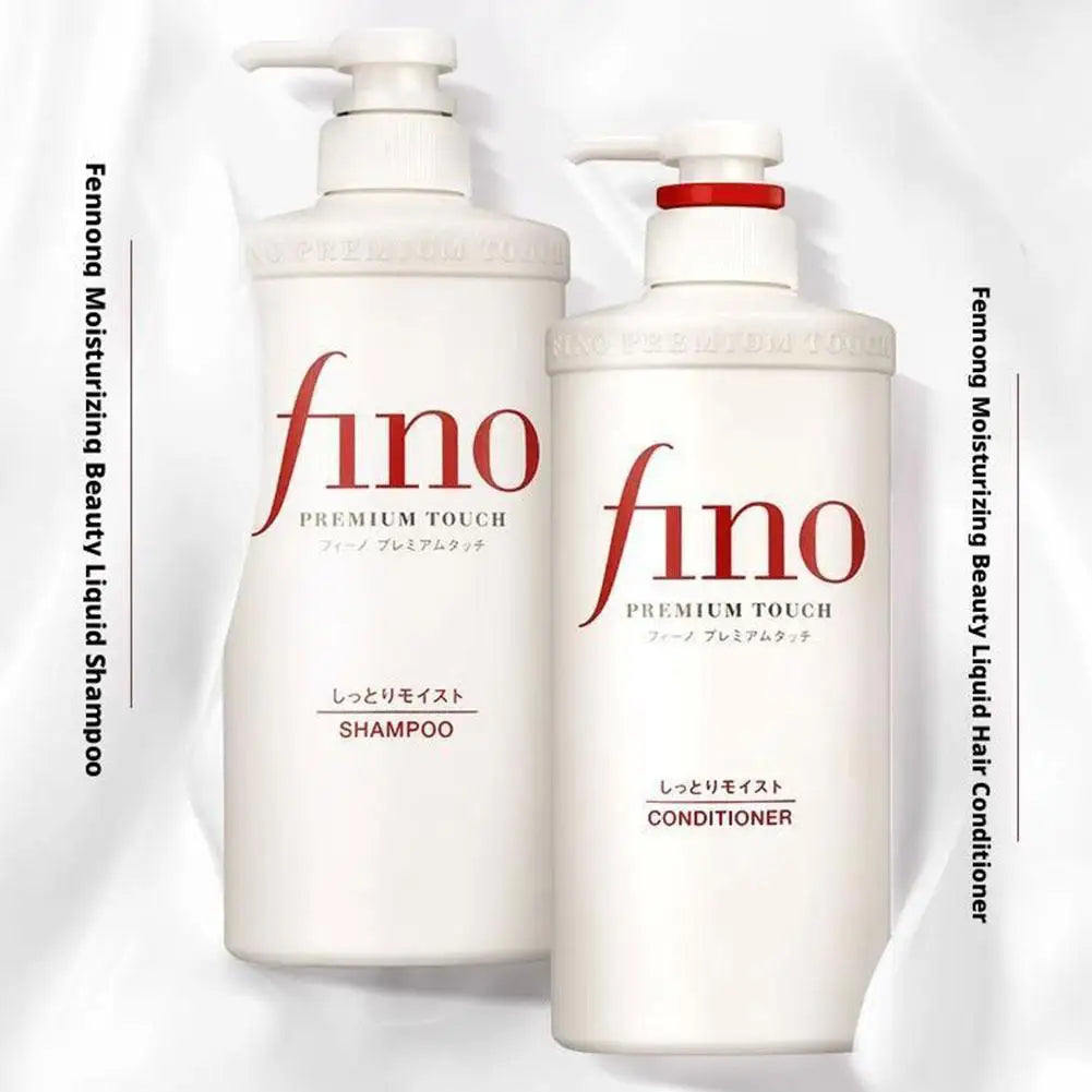 Japan Fino Original Softness Improvement Hair Conditioner -Silver Diamond Hair Mask-Oil Control Fluffiness Improvement Shampoo