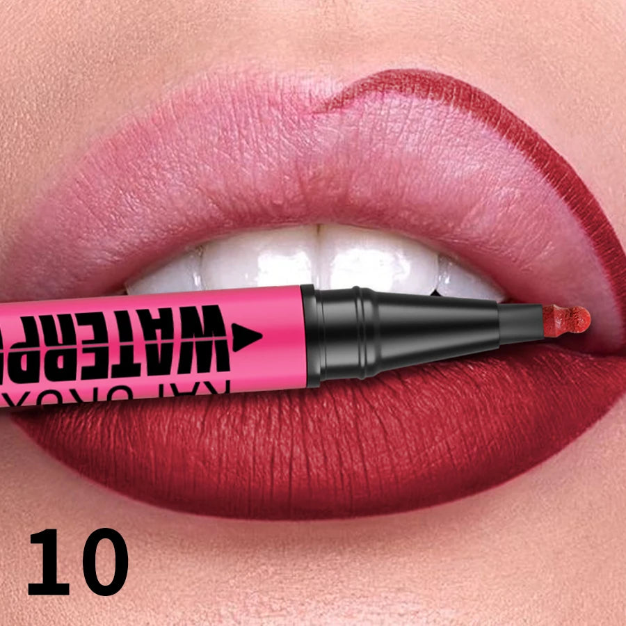 1PC Liquid Matte12-Color Lipliner Pencil Waterproof Plumping Stain Lipstick Natural Lip Liner Outline Lips Contour Makeup