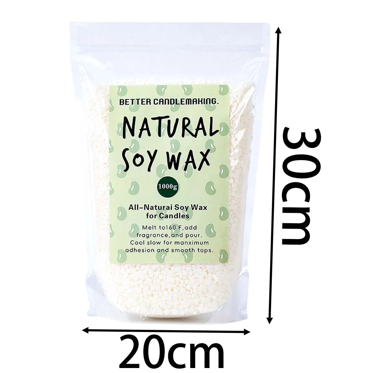 Natural Soy Wax Granules 500g/1000g DIY Handmade Scented Candle Raw Material Smokeless Candles Wicks Making Home Decor Crafts