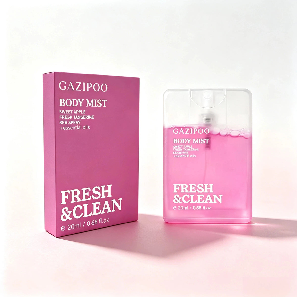 20ml 2Pcs Vanilla Apple  Fragrance Body Mist, Fresh Eau de Toilette Spray, Hair and Body Perfume, Body Spray for Women Dating