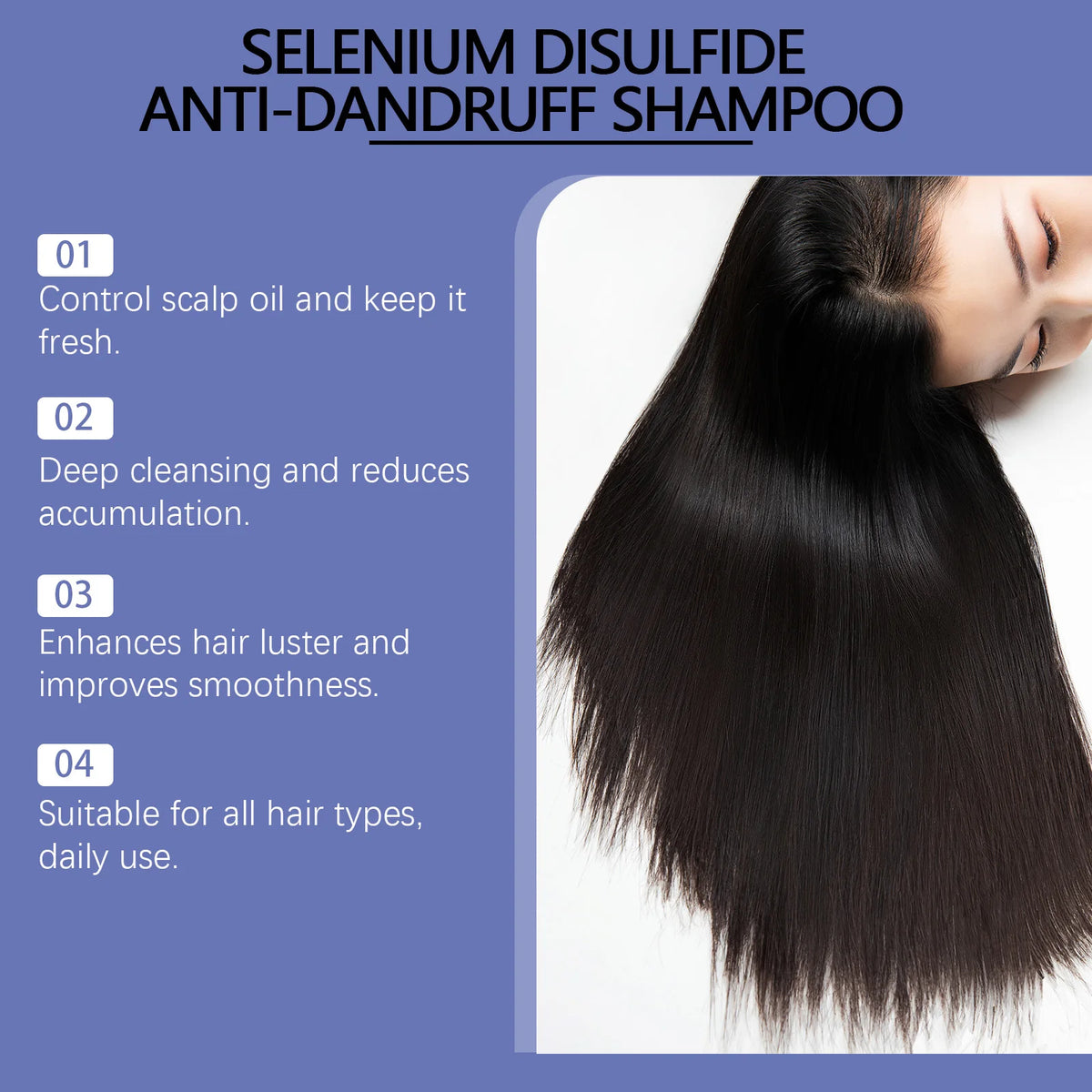 120ml Selenium Sulfide Shampoo Deep Cleansing Remove Dandruff Itchy Balance Oil Nourishing Restoration Hair Color Shampoo