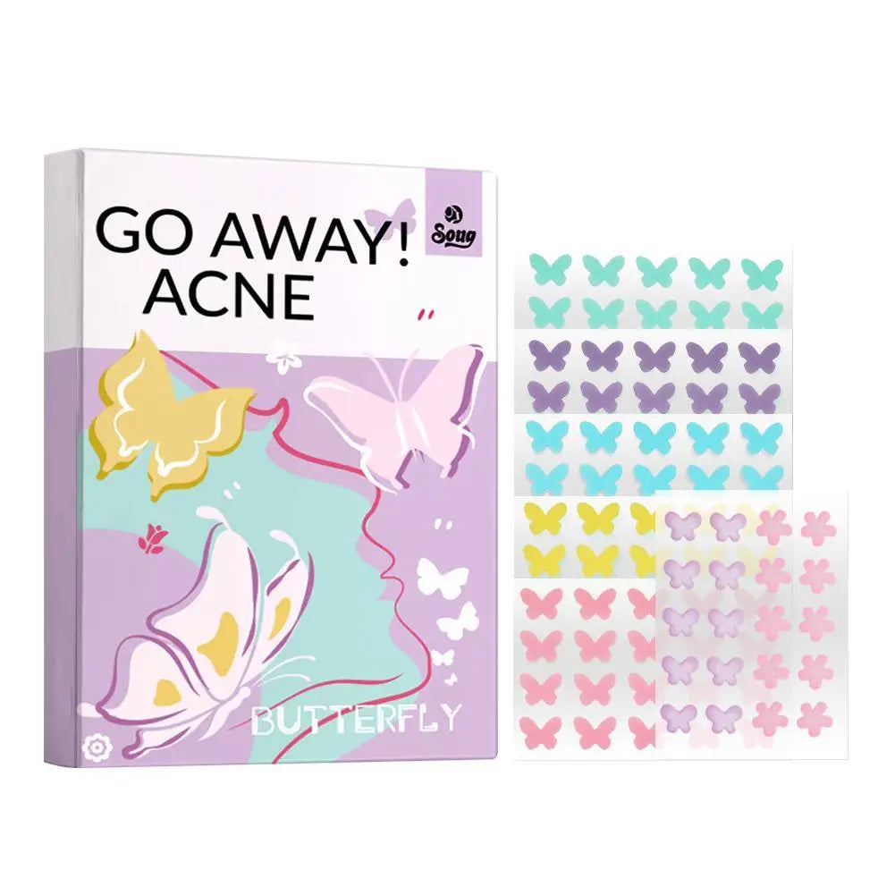 Butterfly Shape Acne Pimple Patch Stickers Blemish Spot Concealer Cover 0.1mm Acne Repair Pimple Remover Skin Care