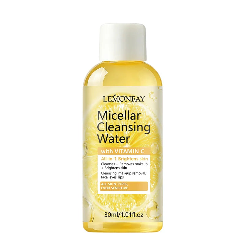 Vitamin C Micellar Cleansing Water Gentle Makeup Remover Brightening Skin Hydrating Facial Cleanser for Sensitive Skin