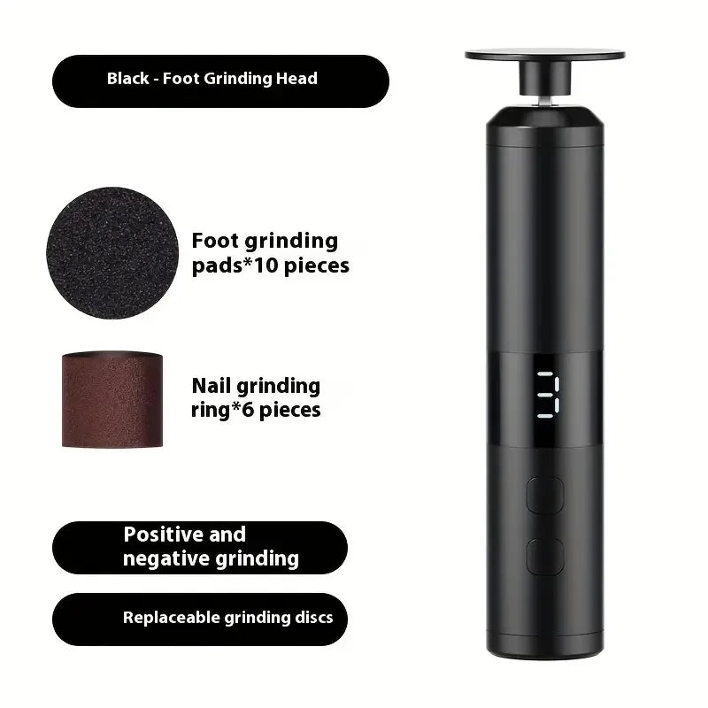 3-Speed LCD Electric Foot Callus Remover – Fast Charging, Hand & Foot Care Tool for Home Use