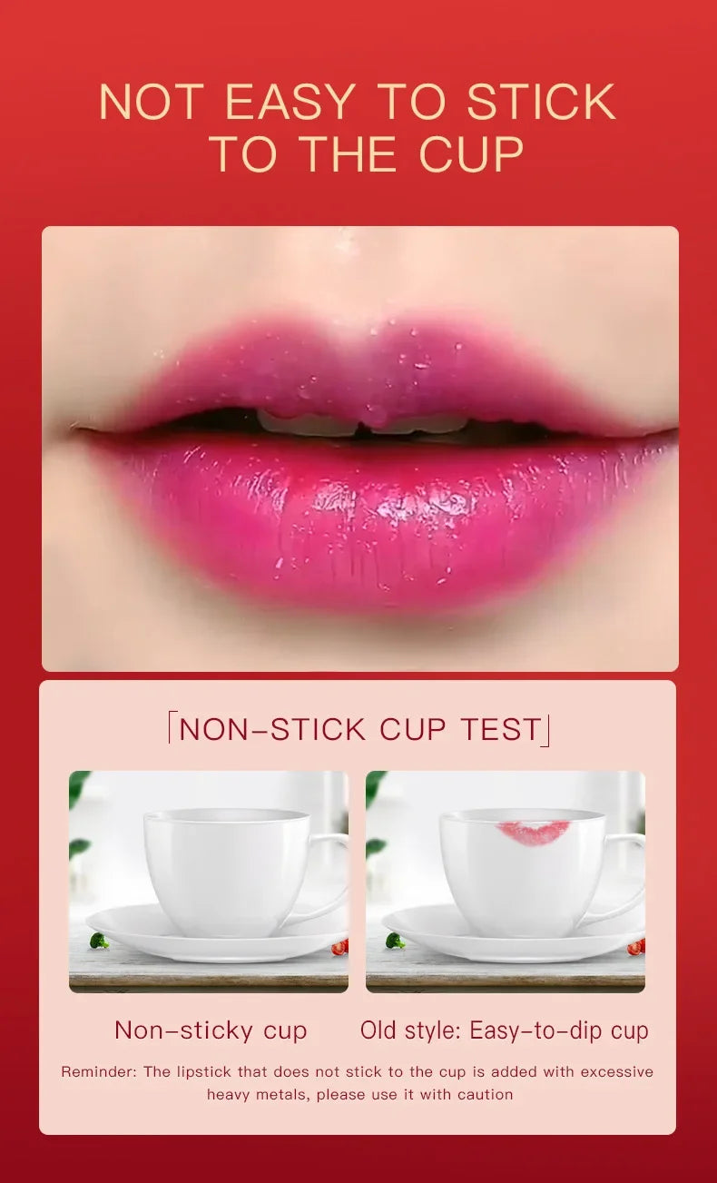 YANQINA Blue Temperature Color Changing Lipstick Waterproof Long-Lasting Non-Fading Non-Transfer Moisturizing Lip Stain Tinted