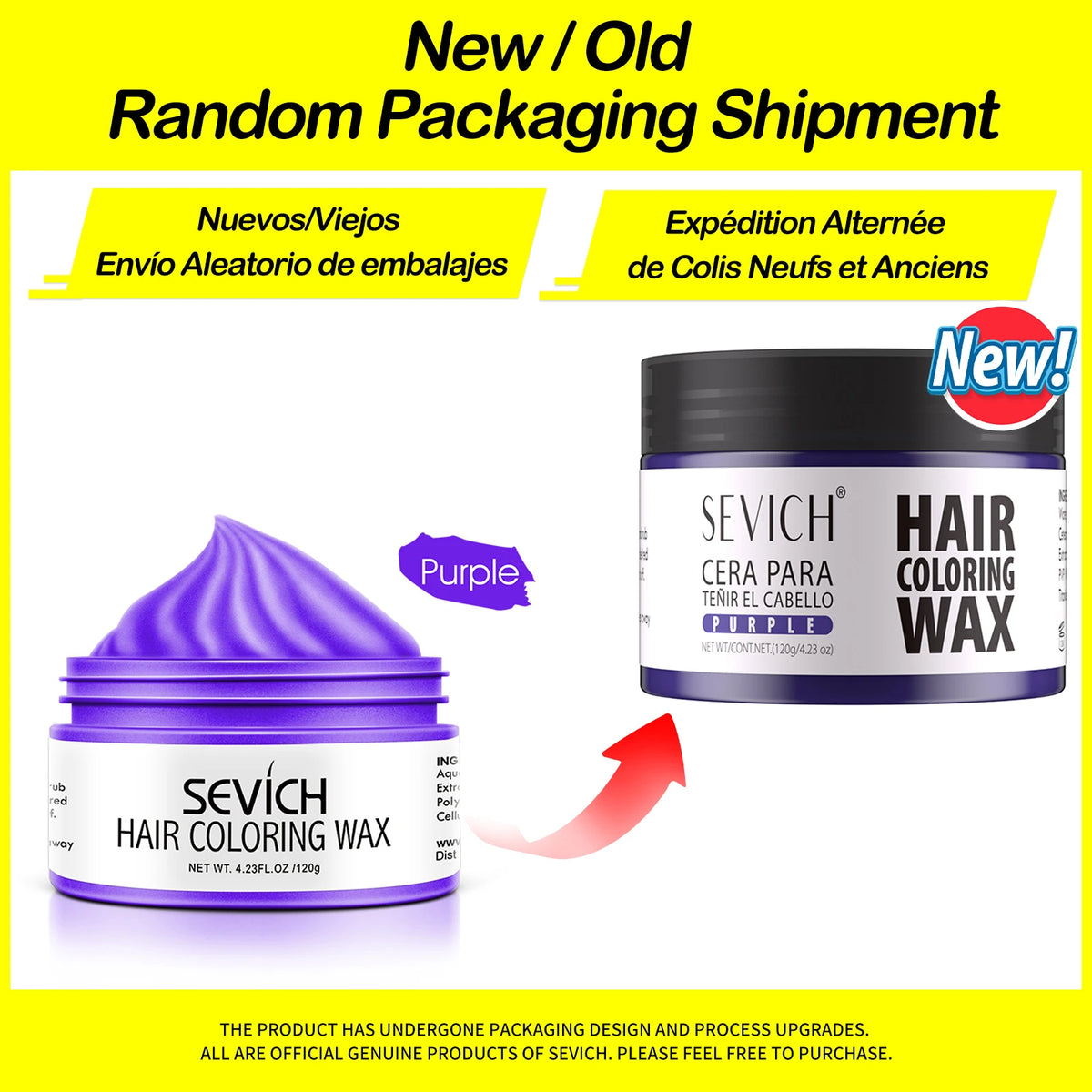 SEVICH 120g Hair Colour Wax Easy To Wash DIY Hairs Dyed Mud Dye for Eyebrow Beards Coloring Styling Temporary Hair Colour Cream