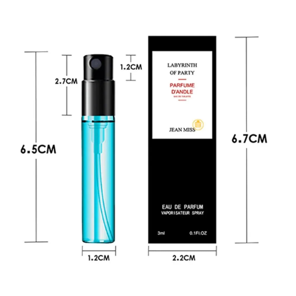 10PCS Mini Travel Size 3ml Perfume Women Men Unisex Fragrance Set Eau De Toilette Gift for Her Him Deodorant Body Spray