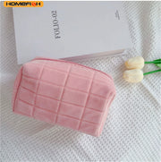 HOMEFISH Stylish Large‑Capacity Pillow‑Shaped Storage Bag, Portable Multifunctional Cosmetic & Pen Pouch For Women Daily Carry