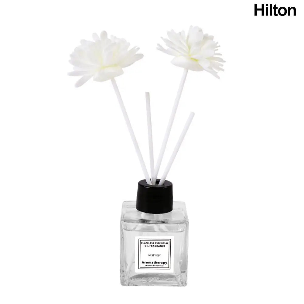 50ml Natural Essential Oil Air Freshener Flameless Home Fragrance Aromatherapy Oil with Reed Diffuser Stick Liquid Air Freshener