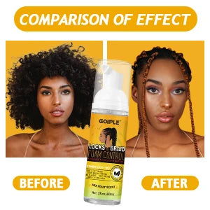 GOIPLE 60ml Braid Mousse for African Women Extra Hold Control Gel for Braiding Twist Locs High Shiny Moisturize Styling Products