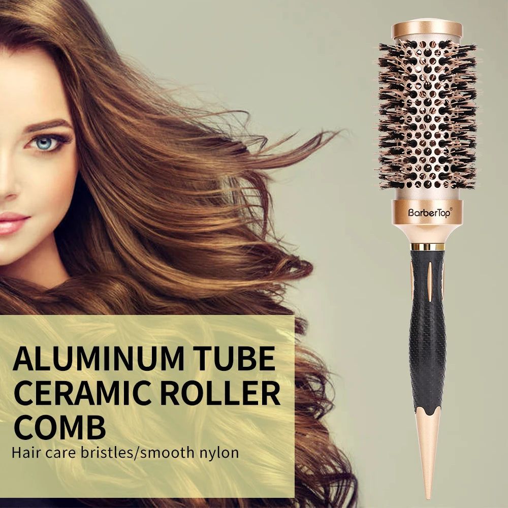 Anti-static Hair Brush Salon Barber Styling Comb for Wet & Curly Hair Women Daily Hair Curling & Grooming Tool