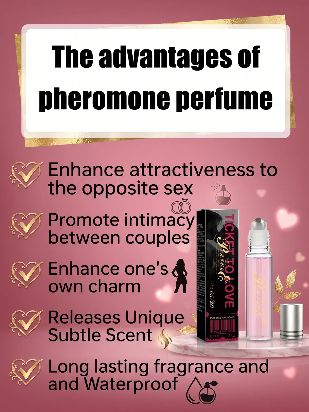 2026 Romantic Date Pheromone Body Spray 24H Long Lasting Fragrance Enhance Personal Charm Body Mist