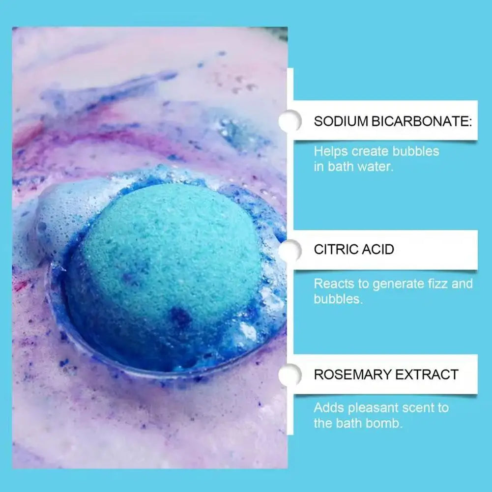 1/6/12PCS Bath Bombs Set Bubble Bath Fizzies for Children Safe & Natural Essential Oil Bubble Bath with Surprise Toys Inside
