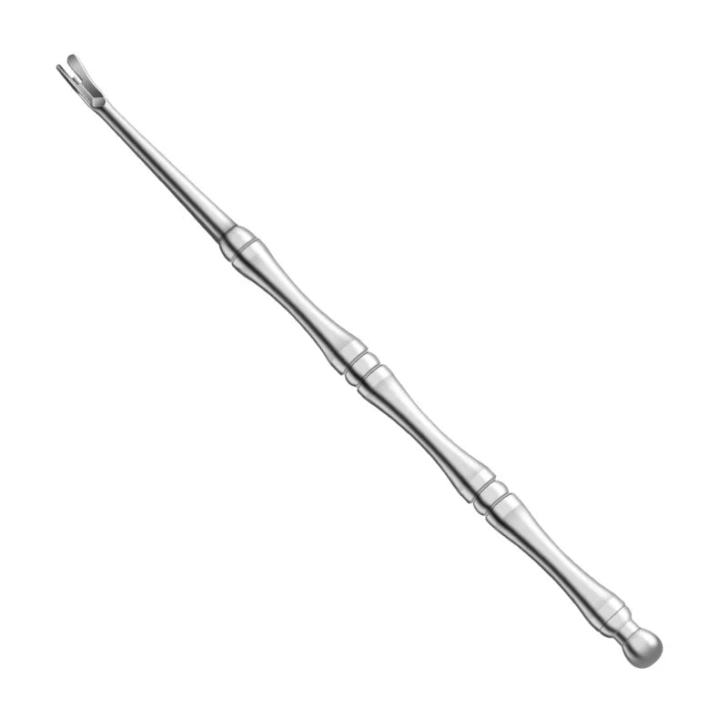 Premium Cuticle Remover Tool: Surgical Grade Stainless Steel Nail Art Manicure Scraper for Dead Skin & Nail Cleaning