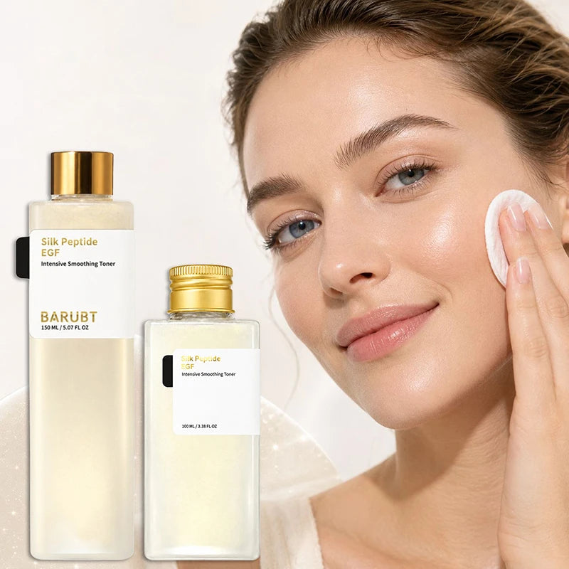 Silk Peptide EGF Smoothing Toner Revitalizing Hydrating Soothing Essence Water Improves Rough Skin Moisturizing Facial Toner