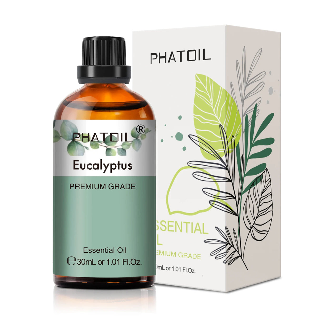 PHATOIL 30ml Aromatherapy Essential Oil Lavender Eucalyptus Vanilla Sweet Orange Aroma Oils For Diffuser Candle Making DIY Soap