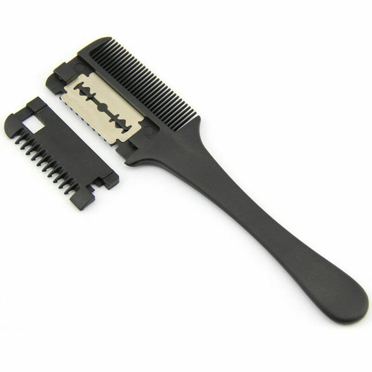 Double Sided Hair Razor Comb Blades Inside Cutting Thinning Barbers for Daily DIY Home Hair Styling