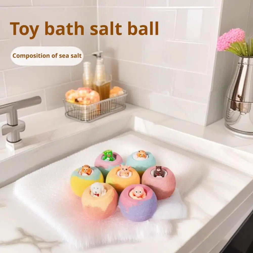 Newly Upgraded 1pcs Surprise Bath Balls Bath Toys Bath Ball Foam Bath Children Bath Ball Mini With Surprise Toy Inside