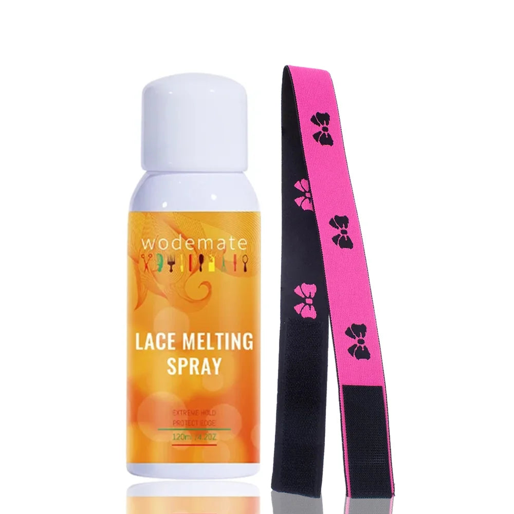 120ml Lace Melting Spray Strong Hold Hair Glue Wig Styling Spray Invisible Lace Melting Spray Quick Drying Wig Accessory