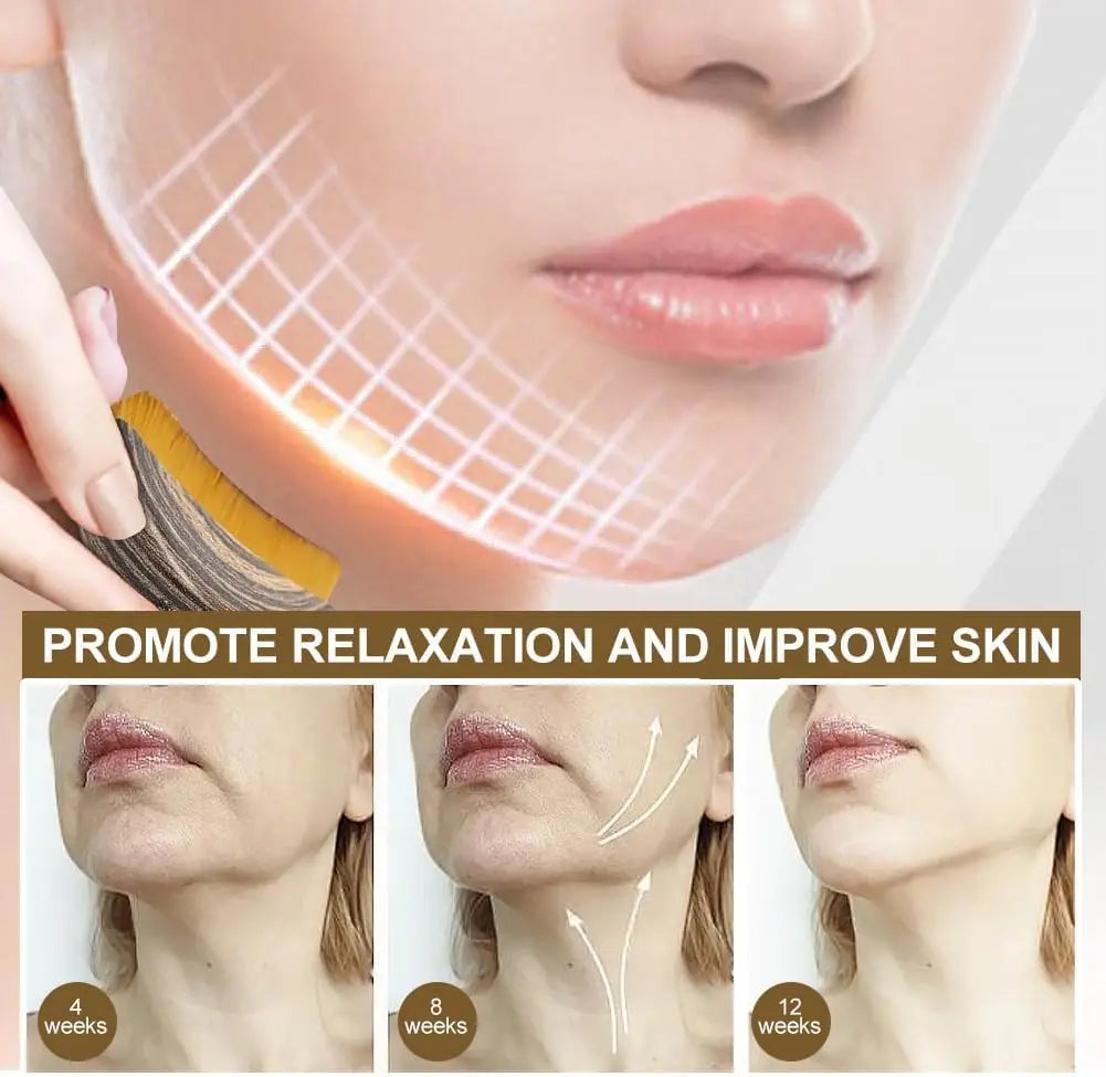 1/2 Pcs Lymphatic Contour Face Brush Dry Brushing Drainage Massager Gentle Exfoliation Chin Jawline Sculpting Skin Tightening