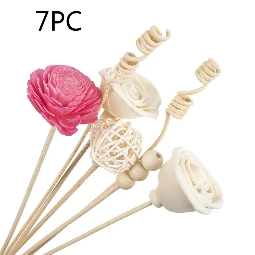 Chrysanthemum Reed Diffuser Sets Artificial Plant Fireless Aroma Vine Combination Desktop Decor Home Fragrance Products