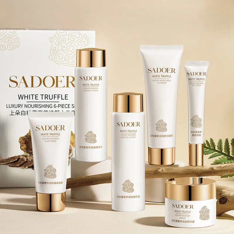 White Truffle Skin Care Six-Piece Set, Rich in Centella Asiatica Extract, Niacinamide and Other Skin-Friendly Ingredients, Paired with Various Beautifying and Moisturizing Ingredients to Replenish the Skin's Moisture, Leaving