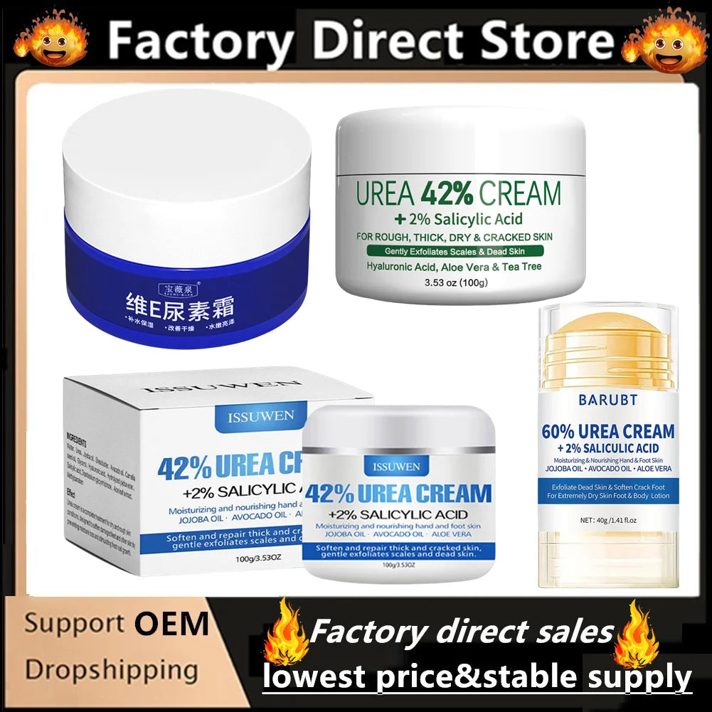 Urea Hand and Foot Cream Softens And Moisturizes Skin Relieves Dryness Repairs Cracks Exfoliates Dead Body Skin Moisturizing