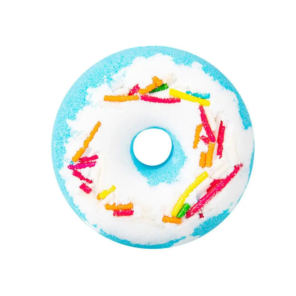 Donut Shaped Bath Salt with Moisturizing Oil, Fizzy Effervescent Bath Salt Ball for Relaxation, Skin Care Gift for Women