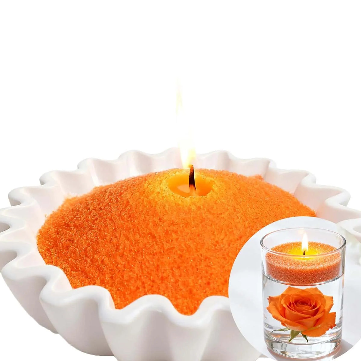 50/100G Red Black Yellow White Sand Wax Ice Flower Wax DIY Scented Candle Making  Wax Pearl Candles Sand Painting Tools