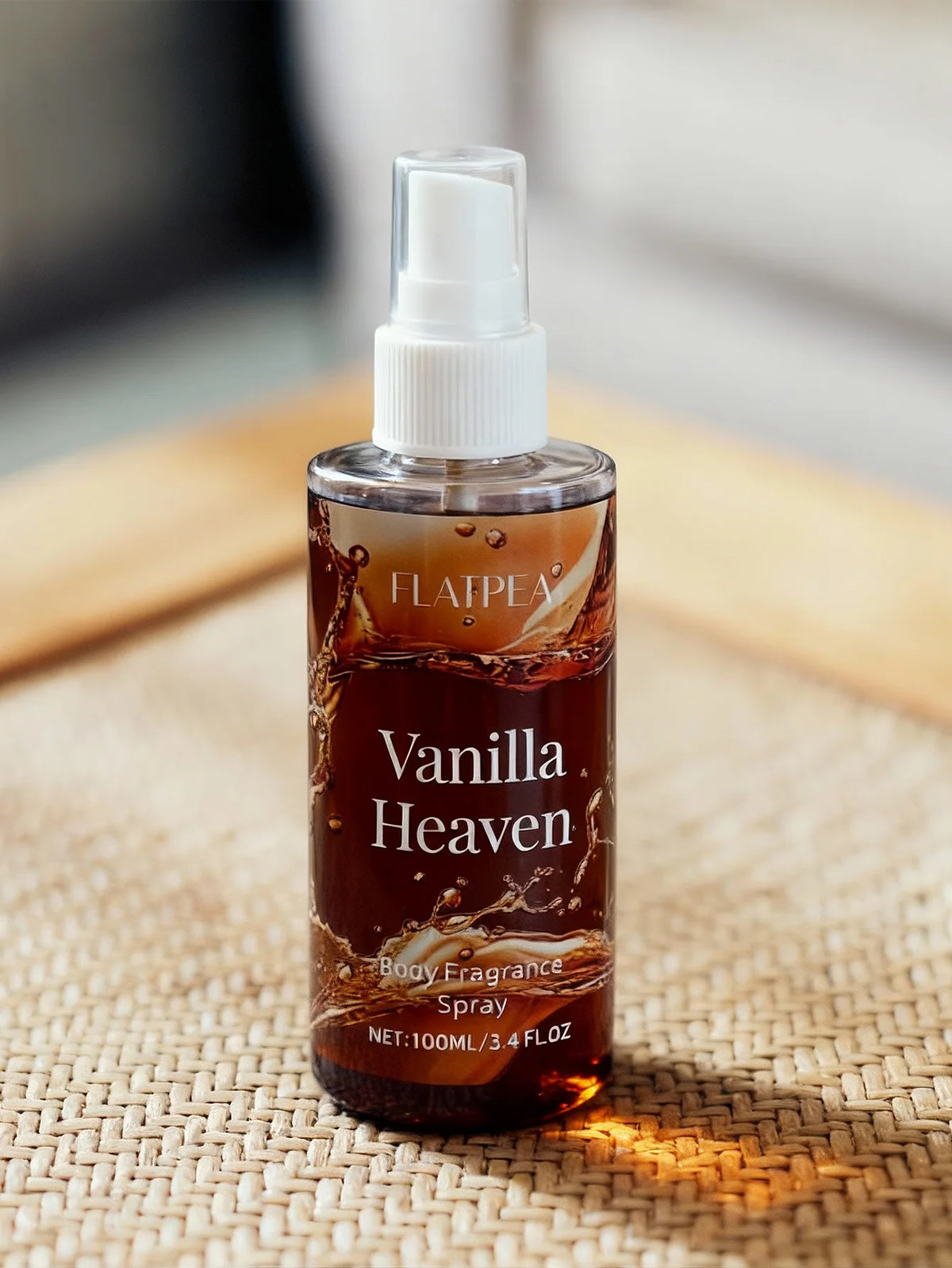 1pc 100ml Portable Vanilla Caramel Food Fragrance Room Spray, Air Freshener，Recommended Gift, Christmas