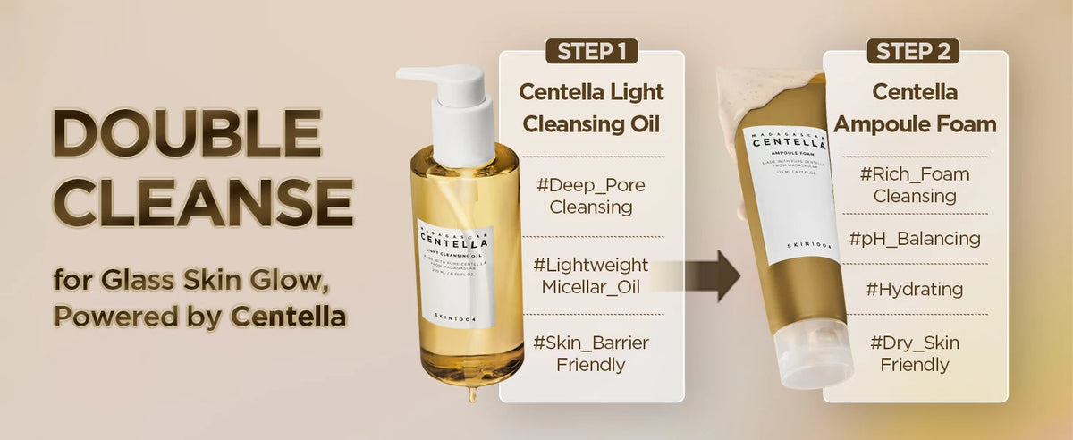 SKIN1004 Madagascar Centella Light Cleansing Oil Korean Facial Cleanser Gentle NO Irritating Double Cleansing Oil Makeup Remover