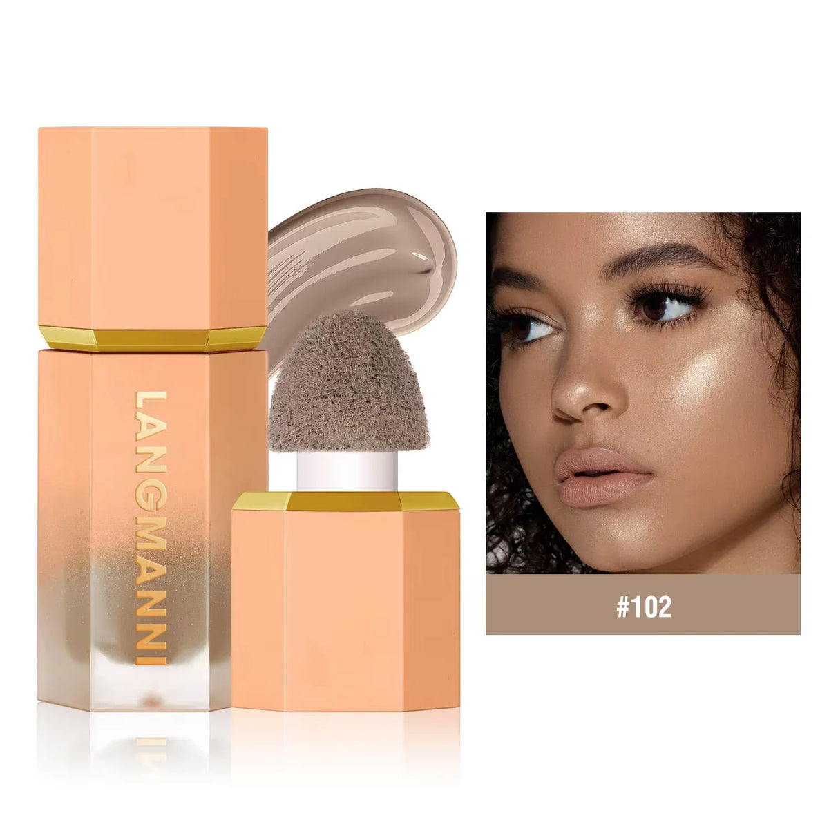Three Color Liquid Contour Liquid Cosmetic Concealer to Enhance the Three-Dimensional Sense of Facial Contour and Keep Fit