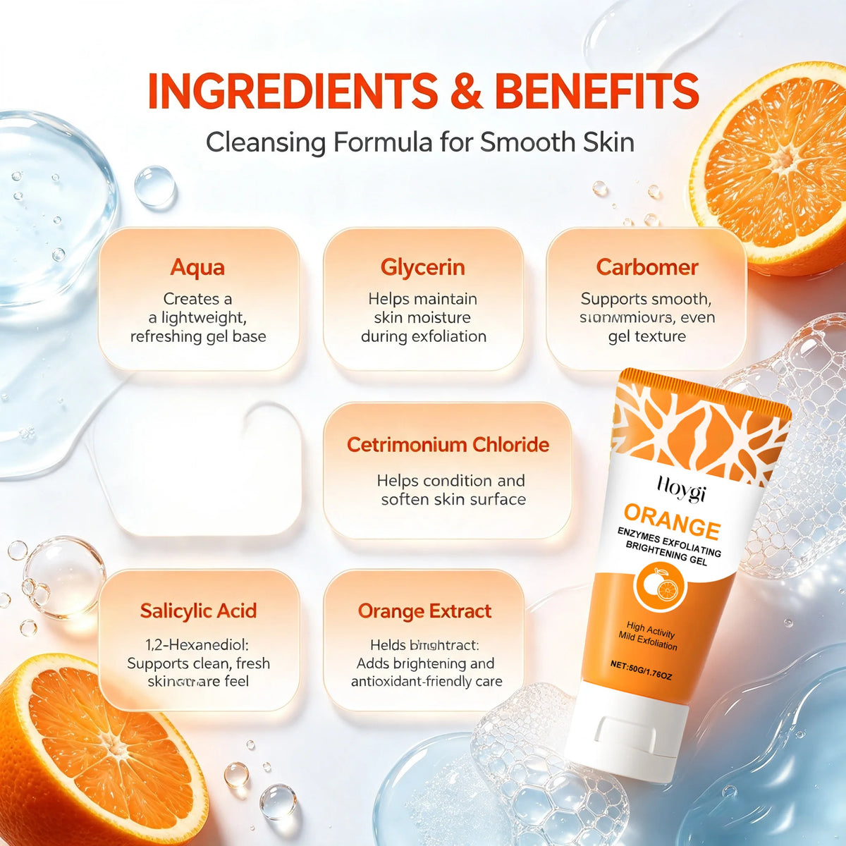 Enzymes Exfoliating Brightening Gel Salicylic Acid Blackhead Dead Skin Remover Cleansing Shrink Pores Brightening Delicate Skin