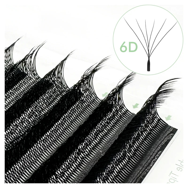 NATUHANA W-Shaped 4D 5D Volume Eyelash Extensions Premade Volume Fans W Shape Lashes Natural Soft False Eyelashes for Makeup