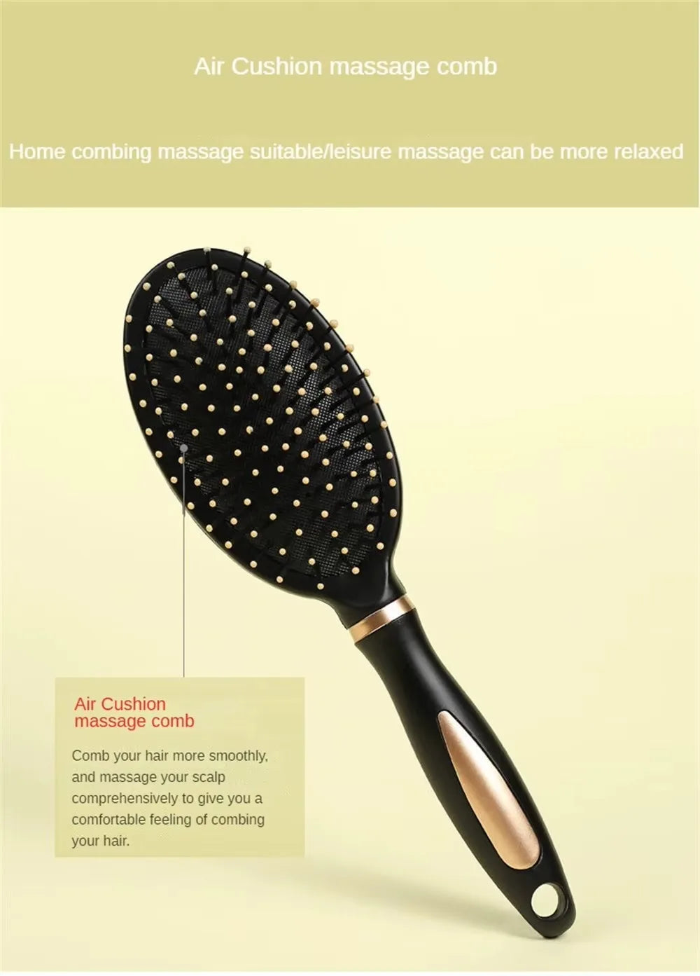 Professional Salon Straight Smooth Paddle Hair Brush Large Hairdressing All Hair Type Hairbrush Styling Comb for Women Men